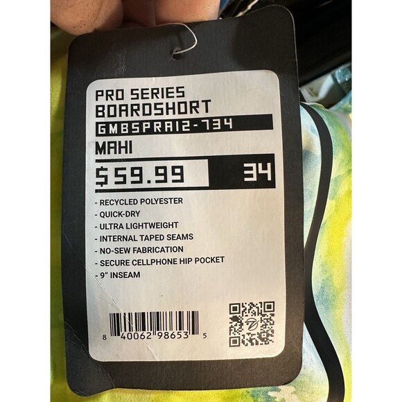 Gillz Pro‎ Series Board Shorts Mahi Size 34 - Picture 4 of 5